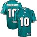 Reebok NFL Equipment Miami Dolphins #10 Chad Pennington Aqua Replica Jersey