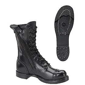 Corcoran Mens 10 Leather Side Zipper Jump Boot with Jump Boot Outsole # 995