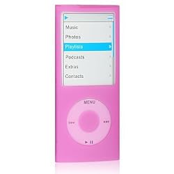 APPLE IPOD 4th CHROMATIC 4 NANO 8Gb 16Gb PINK Premium Silicone Skin Protectiv...