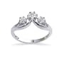 New 1/4 CTW Diamond 14 KT White Gold Ladies Ring Size 7 #GM8383