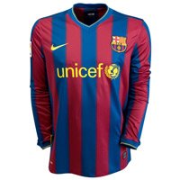 ナイキ バルセロナ ホーム ユニフォーム L/S ストームブルー&times;ストームレッド