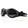 Bobster Bugeye 2 Goggles,Black Frame/3 Lenses (Smoked, Amber and Clear),one size