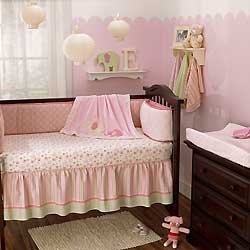 Ellie Elephants 5 Piece Infant Cotton Crib Bedding Set