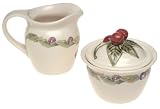 Pfaltzgraff Jamberry Sugar and Creamer Set