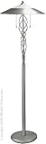 Torsion III Floor Lamp - Satin Steel