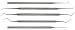Mini Picks Set, 6 - Stainless Steel, 5 Pc. Set #71-01840