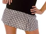 Folter NECRO Pleated Skull Print Mini Skirt