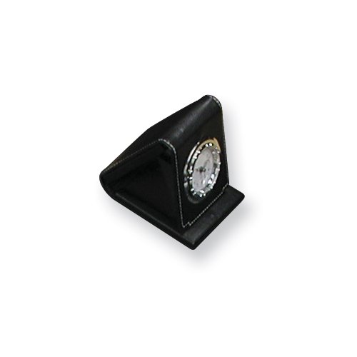 Black Leather Alarm Clock