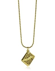 Antiquities Couture Gold-Tone Stampholder Locket Necklace
