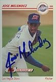 Jose Melendez, Las Vegas Stars - Padres Affiliate, 1991 Line Drive Pre-Rookie Autographed Card