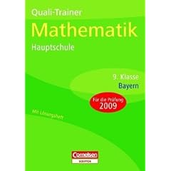 Abschlusspr�fungen - Cornelsen Scriptor - Mathematik - Hauptschule Bayern: 9. Jahrgangsstufe - Quali-Trainer: Arbeitsheft mit separatem L�sungsheft (40 S.)