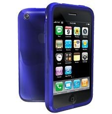 iSkin solo NightCrawler - Case for smartphone - translucent blue - Apple iPhone 3G S, Apple iPhone 3G