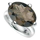 SALE. Silver Smokey Topaz Ring by Elements