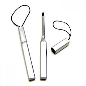 TECHGEAR - PREMIUM SILVER RETRACTABLE STYLUS FOR LG, SAMSUNG AND NOKIA PHONES ** COMPATIBLE FOR TOCCO LITE, OMNIA, PIXON, VIEWTY, COOKIE, VAIRY, VEGAS, 5800 AND MANY MANY MORE!!**