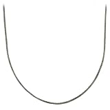 Sterling Silver 2mm Italian Spiga Chain Necklace, 30