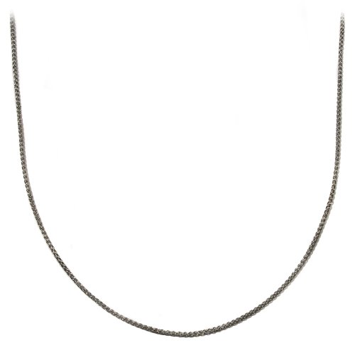 Sterling Silver 2mm Spiga Chain Necklace, 18"