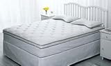 Sleep and Comfort - INTNS-CKNG - Intense Luxury Mattress Topper - White - C ....