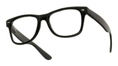 Vintage "Buddy" Wayfarer Blues Brothers Clear Sunglasses