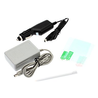 BBPFor Nintendo DSi NDSi INSTEN Home Travel AC+DC Car Charger+Stylus
