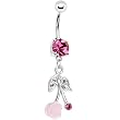 Pink Gem Flowering Cherry Belly Ring