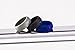 Mens Silicone Wedding Ring Wedding Band - 3 Ring Pack with Gift Box - Black, Light Grey and Blue - Premium Quality