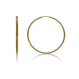 14k Gold Hollow Hoop Earring (29 mm)