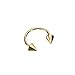 16pcs 18g Ball Spike Horseshoe Ring Lip Tragus Belly Nipple Eyebrow Ring Circular Barbell (16 Pieces 18 Gauge-5/16