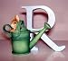 Outdoor Living : Beatrix Potter Alphabet Letter - R - Peter Rabbit in Watering Can