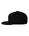 Original Blank Flexfit Flatbill Premium Fitted 210 Hat Cap Flex Fit Flat Bill Large/Xlarge - Black