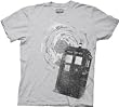 Doctor Who Tardis Mens Grey T-shirt