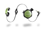 Plantronics MX300 Green/Black Retractable Mobile Headset for most phones with standard 2.5mm headset jack - Audiovox, Blackberry, Kyocera, LG, Samsung, Sanyo, Tr?o