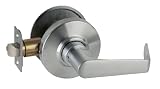 Schlage AL25SAT613 Oil Rubbed Bronze AL-Series Saturn Exit Only Door Lever with Exterior Blank Plate AL25D-SAT