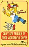 The Simpsons Keychain #1 ~ Homer Loves Duff Beer Keychain