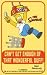 The Simpsons Keychain #1 ~ Homer Loves Duff Beer Keychain Image