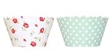 Reversible Red Rose Garden & Old Candy Shoppe Aqua Dot Cupcake Wrappers Set of 12 Cup Cake Wraps 31AUBqREBYL. SL160 Reversible Red Rose Garden & Old Candy Shoppe Aqua Dot Cupcake Wrappers Set of 12 Cup Cake Wraps