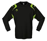 Uhlsport Club Goalkeeper Shirt - Black/Flash Green, Size Small
