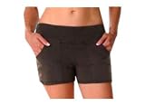 Beyond Yoga French Terry Shorts (Dark Brown, Medium)