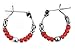Bali Hoop Red Earring Diameter: 14.3mm