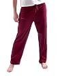Women's Cotton Workout Pants - Cranberry