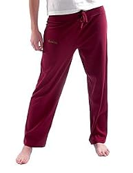 Women's Cotton Workout Pants - Cranberry