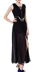 Petite V-neck Above the Knee Silk Sleeveless Lace Peplum Club Dress/Mini Dress 