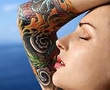 31AUihGAKwL. SL160  Save Your Tattoo Daily Color Enhancer Lotion with Sunblock & Fade Protectors ...Economical Size... 4 Ounces!