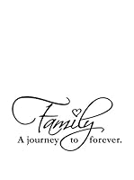 Ambiance Live Vinilo Decorativo Family forever Negro