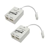 2 x Safecom SAMF-2000 Micro Filter for Broadband ADSL Router/Modem