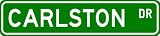CARLSTON Street Sign ~ Personalized Family Lastname Sign ~ Gameroom, Basement, Garage Sign Novelty** ALUMINUM