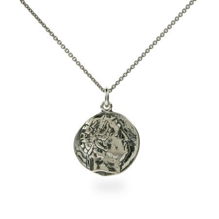 Eve's Addiction Cicero's Ancient Rome Sterling Silver Coin Necklace
