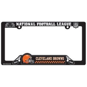 Cleveland Browns Black Plastic License Plate Frame