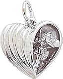Heart and Rose Charm by Rembrandt Charms