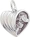 Jewelry : Heart and Rose Charm by Rembrandt Charms