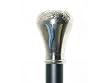 FootFitter Deluxe Long-handled Shoe Horn, Nickel, Engraved Knob, 28"